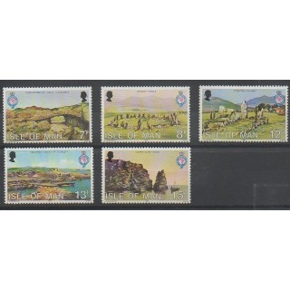 Timbres - Man (Ile de) - 1980 - No 152/156 - Sites