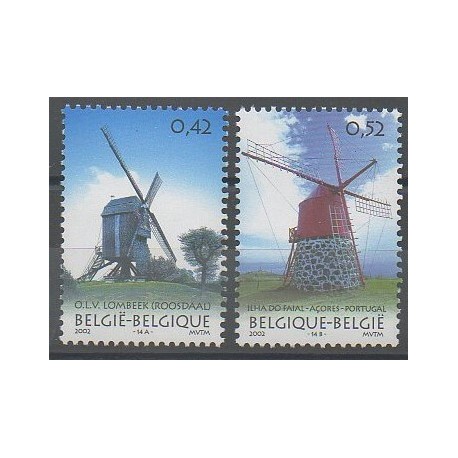 Belgium - 2002 - Nb 3085/3086 - Monuments