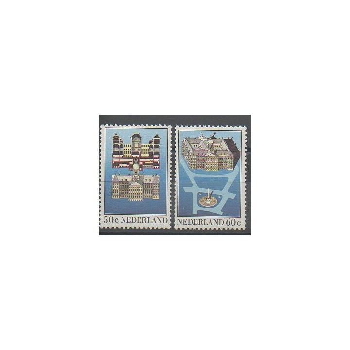 Timbres - Pays-Bas - 1982 - No 1191/1192 - Monuments