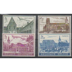 Belgium - 1973 - Nb 1652/1655 - Churches