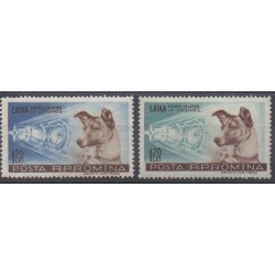 Roumanie - 1957 - No 1550/1551 - Espace 