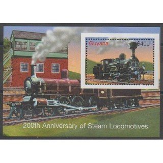 Stamps - Guyana - 2004 - Nb BF476D - Trains