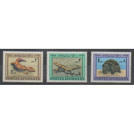 Afghanistan - 1966 - No 804/806 - Reptiles