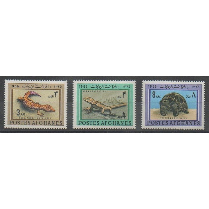 Stamps - Afghanistan - 1966 - Nb 804/806 - Reptils