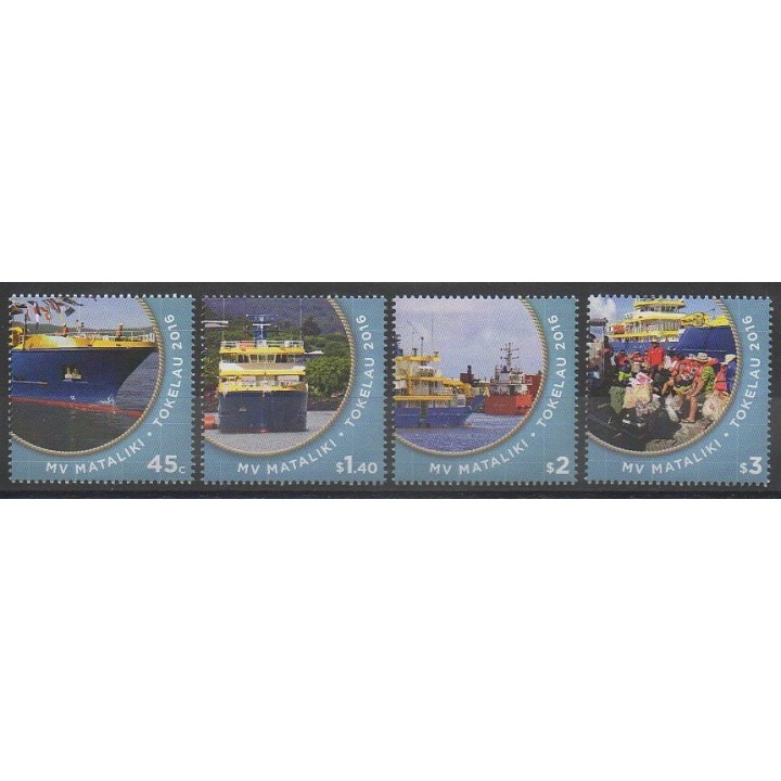 Stamps - Tokelau - 2016 - Nb 422/425 - Boats