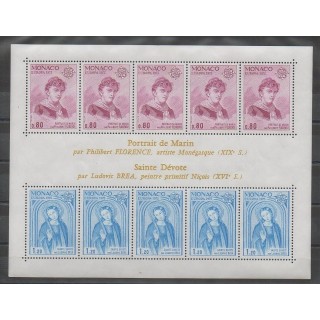 Timbres - Monaco - Blocs et feuillets - 1975 - No BF10 - Peinture