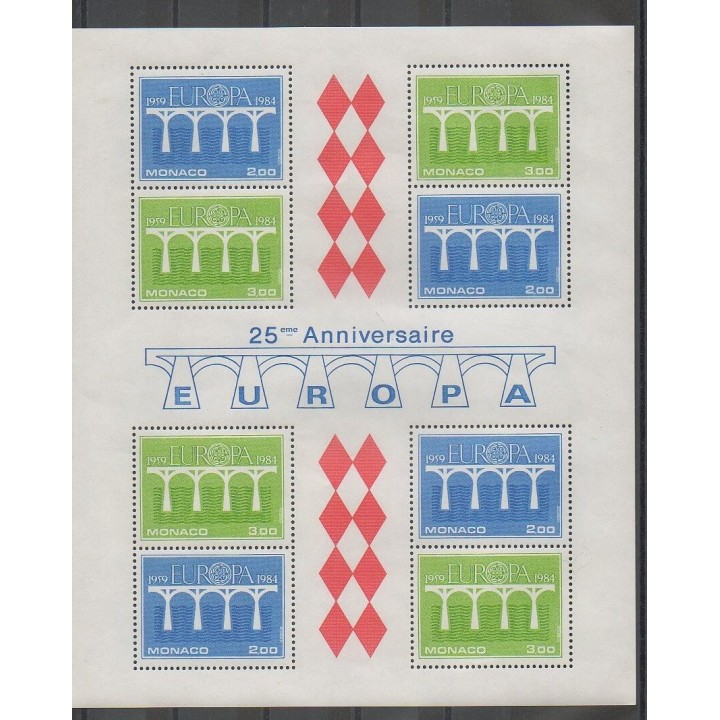 Timbres - Monaco - Blocs et feuillets - 1984 - No BF28 - Europe
