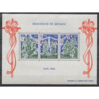 Stamps - Monaco - Blocks and sheets - 1982 - Nb BF23 - Christmas