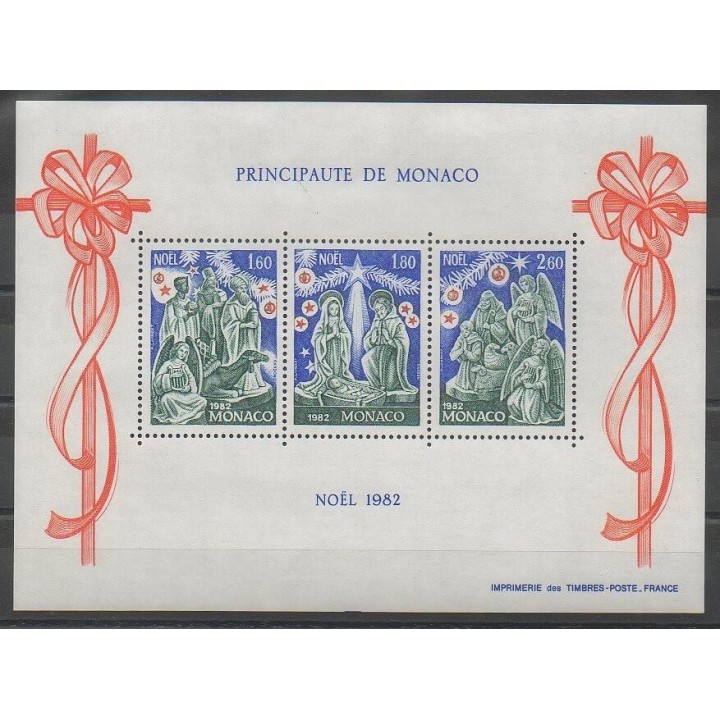 Timbres - Monaco - Blocs et feuillets - 1982 - No BF23 - Noël