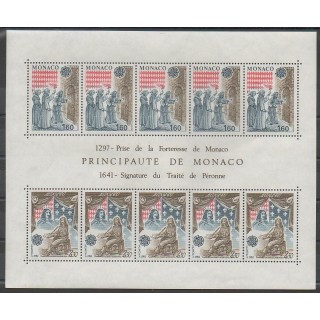 Stamps - Monaco - Blocks and sheets - 1982 - Nb BF22 - Various Historics Themes