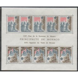 Monaco - Blocks and sheets - 1982 - Nb BF22 - Various Historics Themes