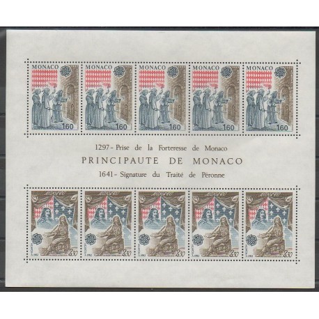 Monaco - Blocs et feuillets - 1982 - No BF22 - Histoire