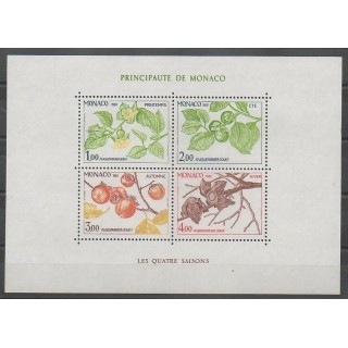 Stamps - Monaco - Blocks and sheets - 1981 - Nb BF20 - Fruits