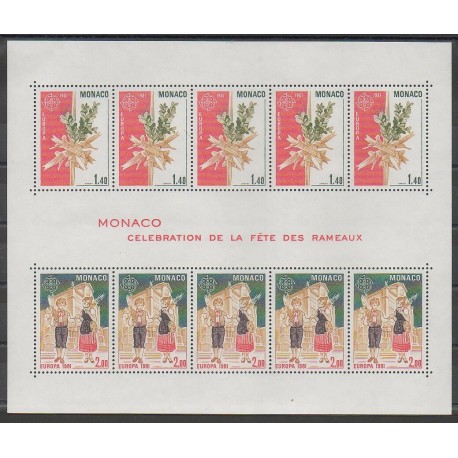 Monaco - Blocks and sheets - 1981 - Nb BF 19 - Easter