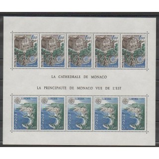 Timbres - Monaco - Blocs et feuillets - 1978 - No BF14 - Églises - Sites