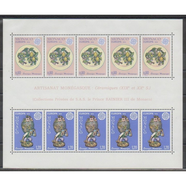Timbres - Monaco - Blocs et feuillets - 1976 - No BF12 - Art