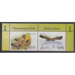Timbres - Tadjikistan - 2015 - No 520/521 - Oiseaux