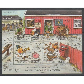 Stamps - Finland - 1994 - Nb BF14 - Cartoons - Comics