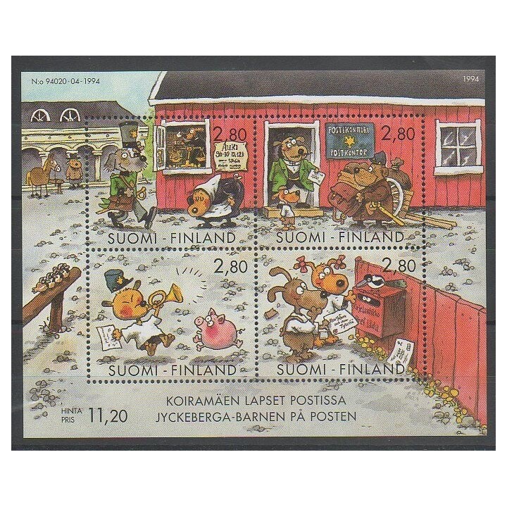 Stamps - Finland - 1994 - Nb BF14 - Cartoons - Comics