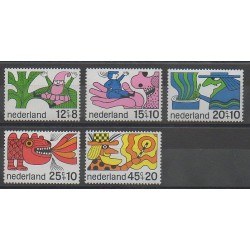 Pays-Bas - 1968 - No 877/881 - Dessins Animés - BD