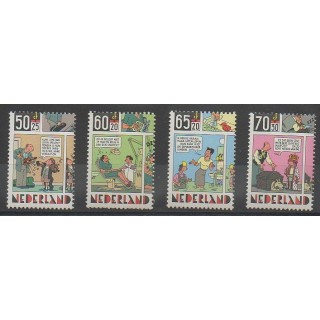 Stamps - Netherlands - 1984 - Nb 1229/1232 - Cartoons - Comics