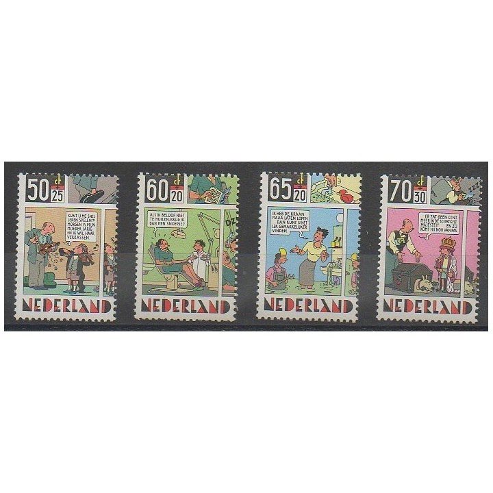 Stamps - Netherlands - 1984 - Nb 1229/1232 - Cartoons - Comics