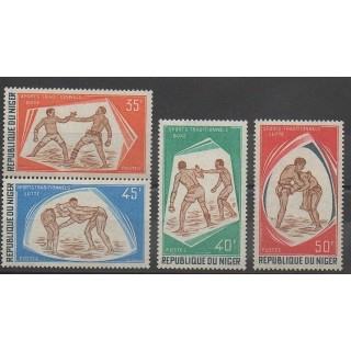 Timbres - Niger - 1975 - No 333/336 - Sports divers