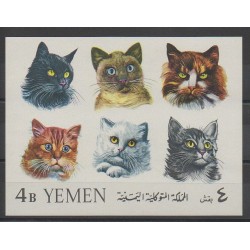 Yémen - République arabe - 1965 - No BF26 - Chats