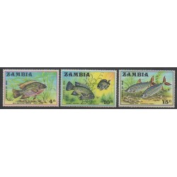 Zambia - 1971 - Nb 74/76 - Sea animals