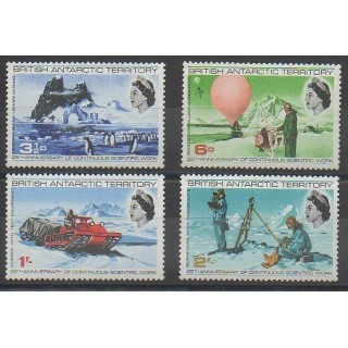 Timbres - Grande-Bretagne - Territoire antarctique - 1969 - No 21/24 - Régions polaires