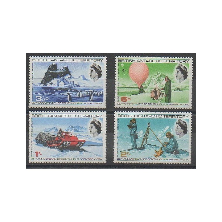 Stamps - British Antarctic Territory - 1969 - Nb 21/24 - Polar regions