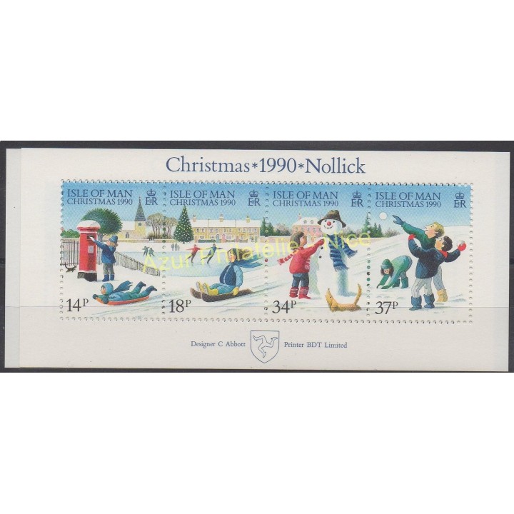 Stamps - Theme christmas - Man (Isle of) - 1990 - Nb BF 14