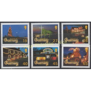 Timbres - Thème Noël - Guernesey - 2001 - No 917/922
