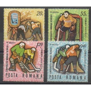 Timbres - Roumanie - 1970 - No 2513/2516 - Sports divers