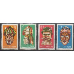 Roumanie - 1969 - No 2509/2512 - Masques ou carnaval