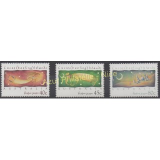 Stamps - Theme christmas - Cocos (Island) - 1994 - Nb 310/312