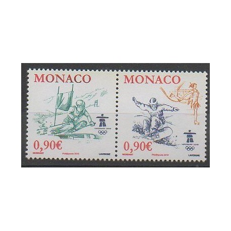 Monaco - 2009 - No 2710/2711 - Jeux olympiques d'hiver