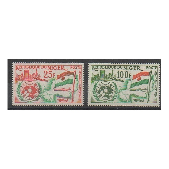 Timbres - Niger - 1961 - No PA19/PA20
