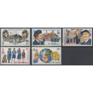 Timbres - Thème scouts - Man (Ile de) - 1985 - No 268/272