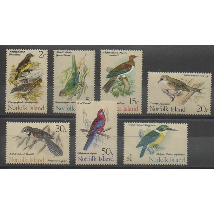 Stamps - Norfolk - 1971 - Nb 116/122 - Birds