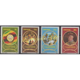 Timbres - Thème scouts - Zimbabwe - 1982 - No 39/42