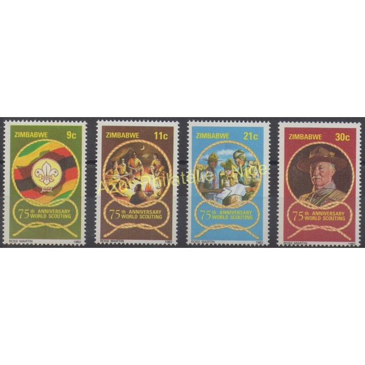 Stamps - Theme scouts - Zimbabwe - 1982 - Nb 39/42