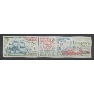 Timbres - TAAF  - Poste aérienne - 1990 - No PA113A - Navigation