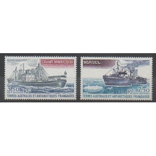 Timbres - TAAF  - Poste aérienne - 1980 - No PA63/PA64 - Navigation