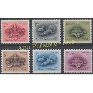 Timbres - Thème religions divers - Luxembourg - 1955 - No 500/505