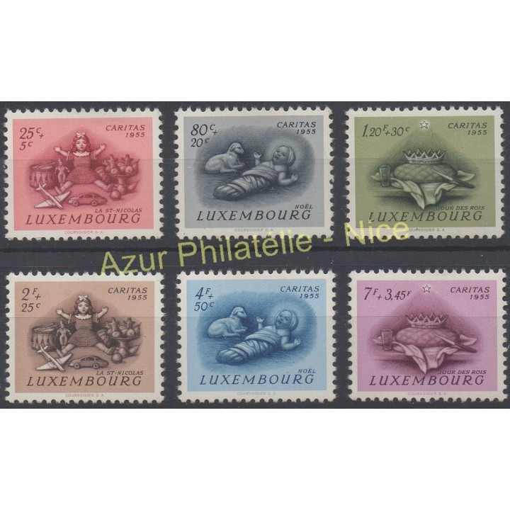 Timbres - Thème religions divers - Luxembourg - 1955 - No 500/505