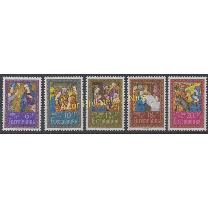 Stamps - Theme various religions - Luxembourg - 1987 - Nb 1135/1139