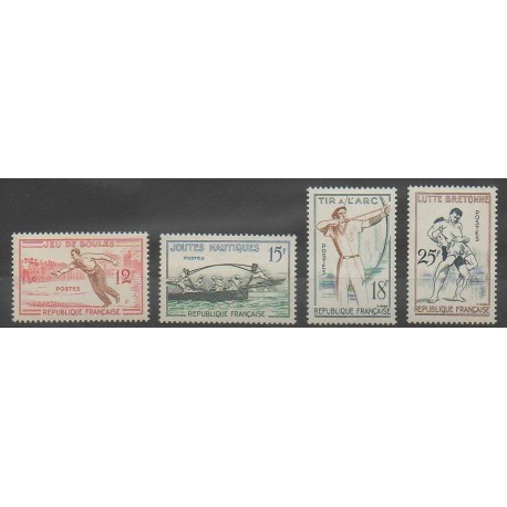 France - Poste - 1958 - Nb 1161/1164 - Various sports