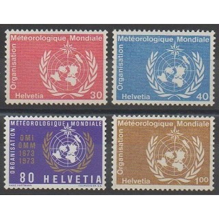 Stamps - Swiss - 1973 - Nb S437/S440 - Science