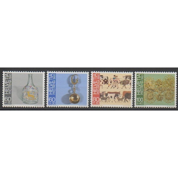 Timbres - Suisse - 1993 - No 1430/1433 - Art